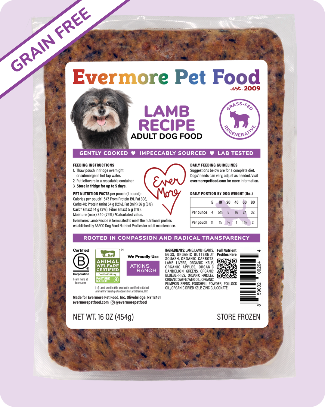 Lamb Recipe - Dog